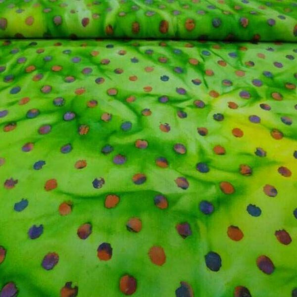 Batik camaïeu de vert imprimé