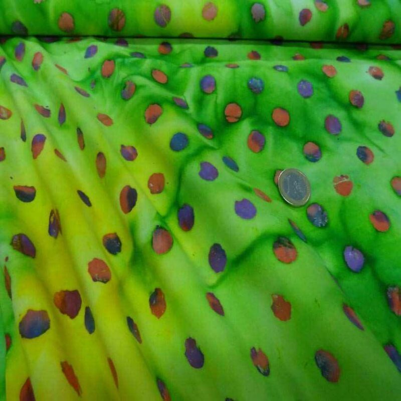 batik camaieu de vert imprime des 2 faces4 Batik camaïeu de vert imprimé
