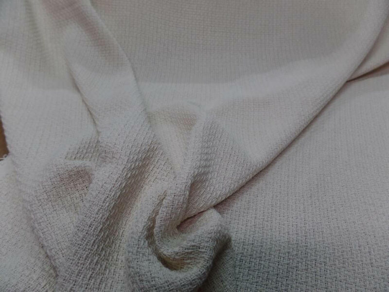 coton tissage tricote blanc casse4 Coton lin tissage tricoté blanc cassé 360 gr m²