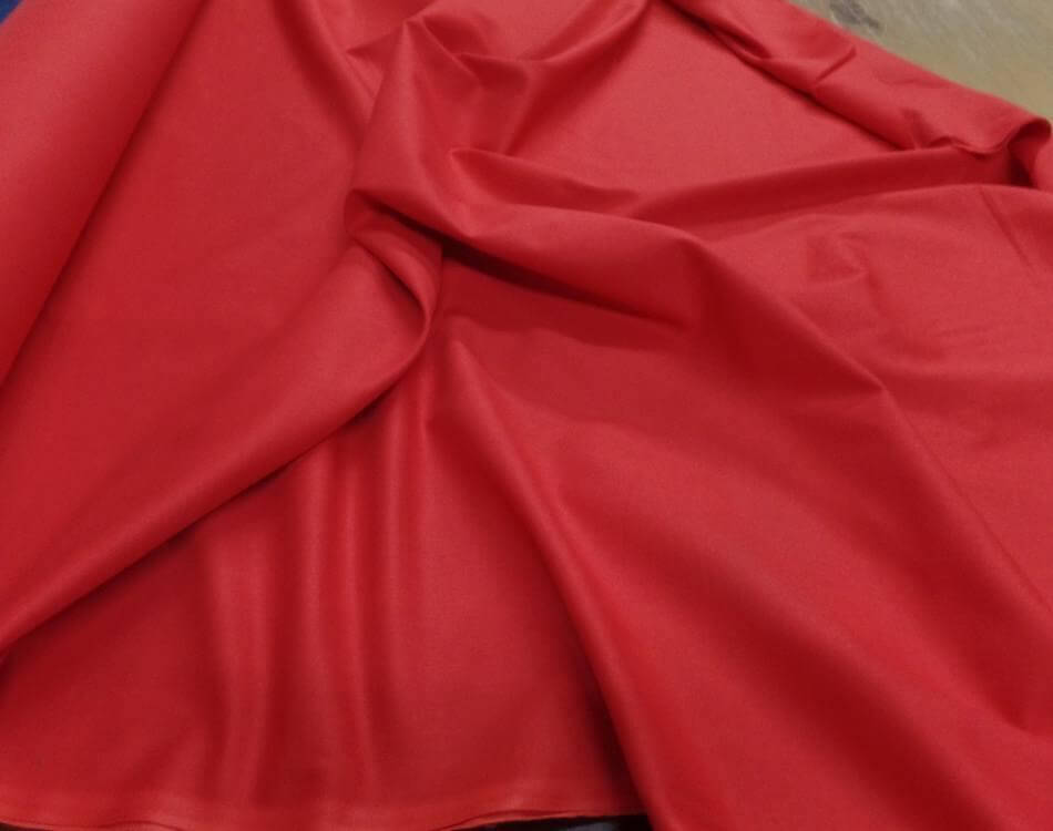 coton cretonne rouge 2.80m l