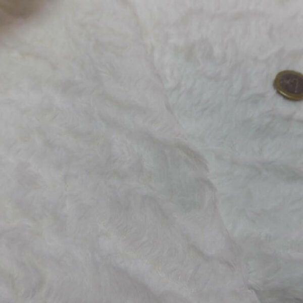 fausse fourrure blanche en coton