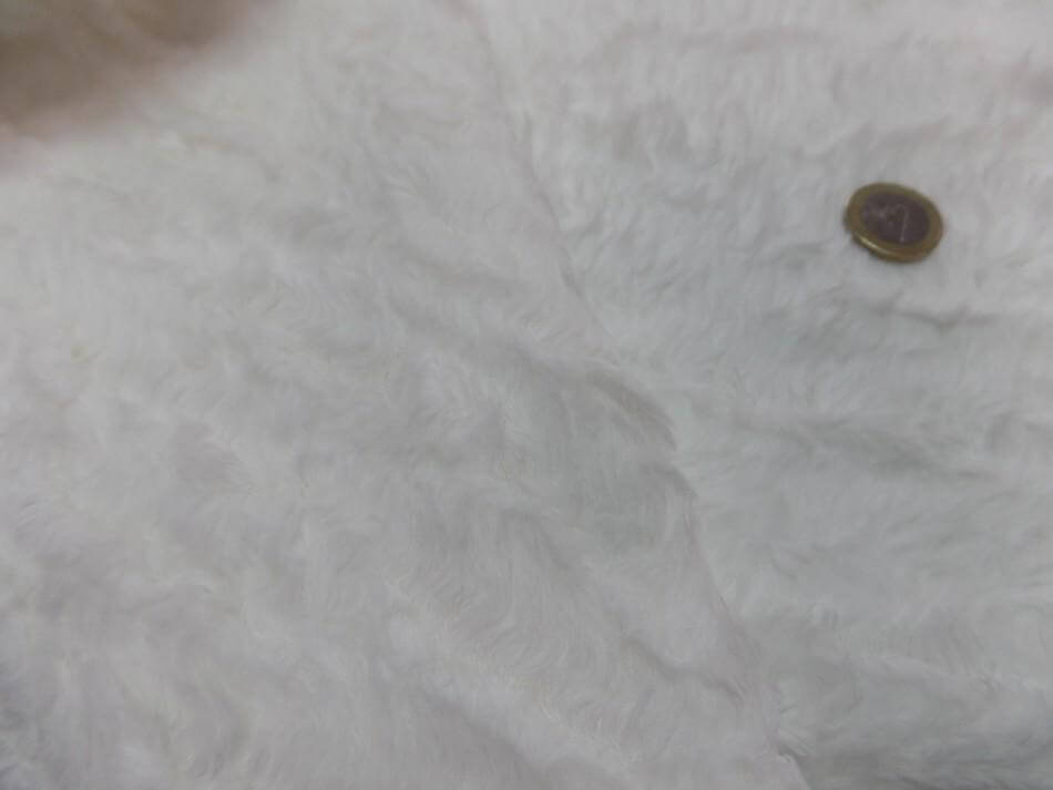 fausse fourrure blanche en coton