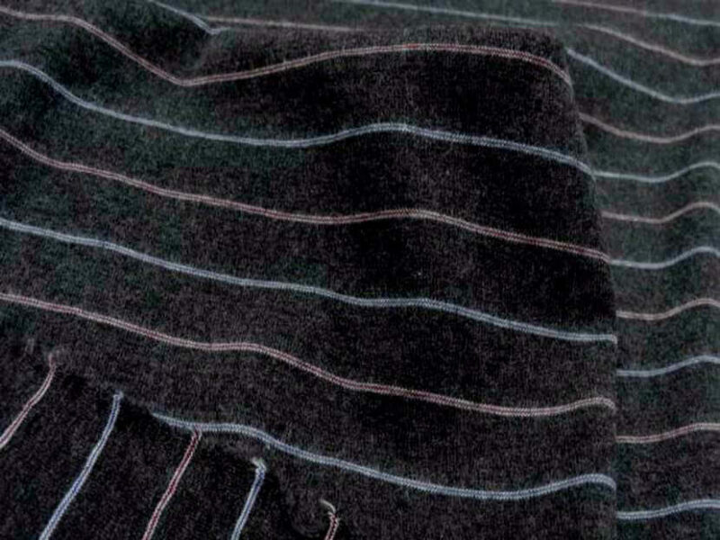jersey coton gris rayé