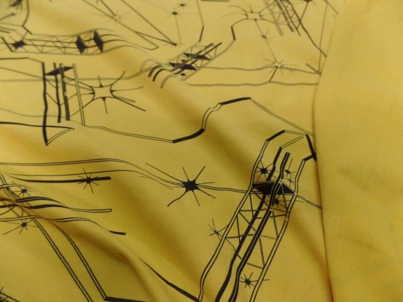 jersey coton lycra imprime jaune et noir02 jersey coton lycra imprimé jaune et noir