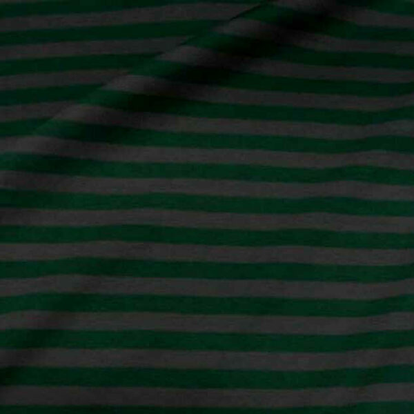 jersey coton rayé vert et gris