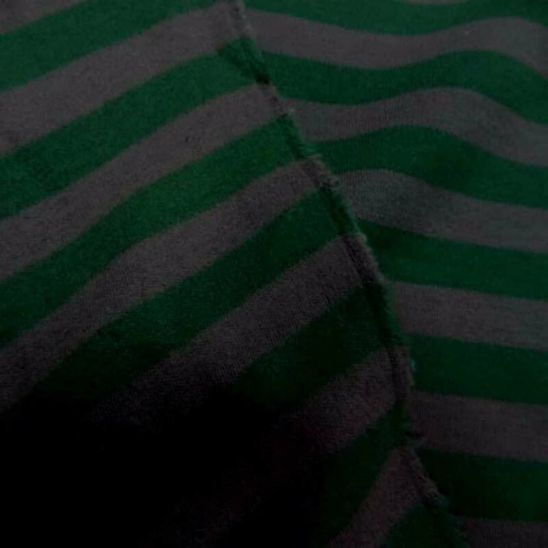 jersey coton raye vert et gris08 jersey coton rayé vert et gris