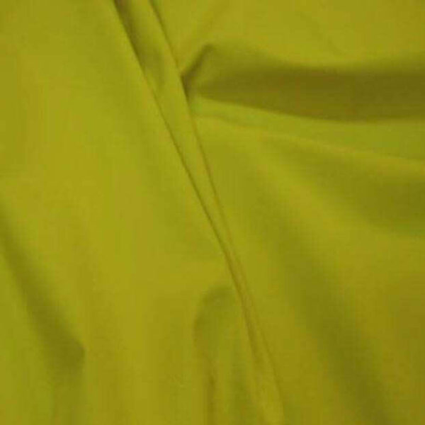 Lycra extensible dans le 2 sens ton vert jaune