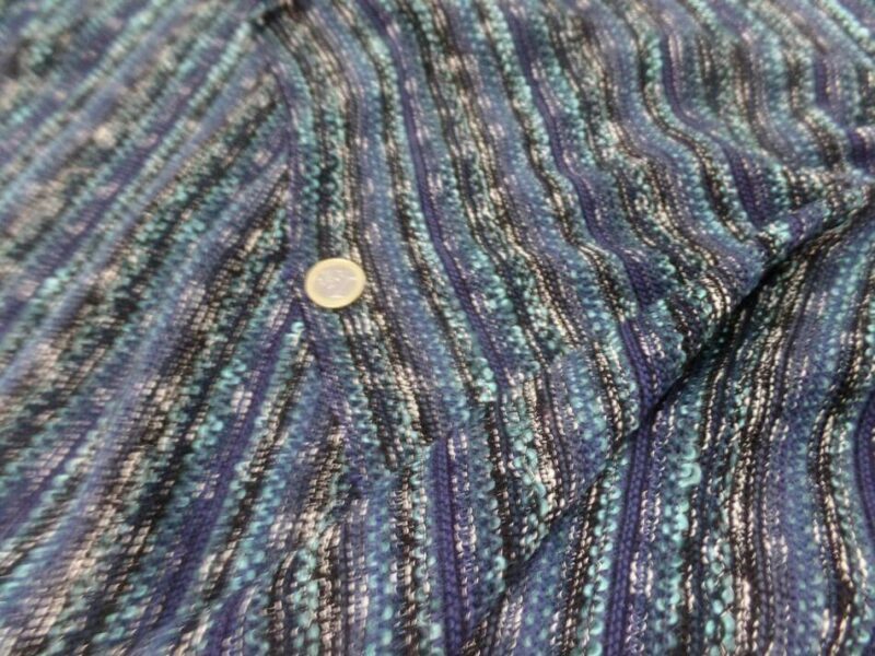 maille tricot ton bleu noir a rayures en 2 m de large 1 Maille tricot ton bleu noir a rayures en 2 m