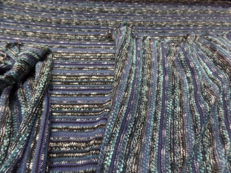 maille tricot ton bleu noir a rayures en 2 m de large 7 Maille tricot ton bleu noir a rayures en 2 m