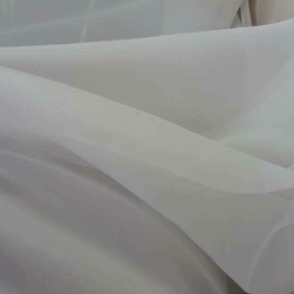 Mousseline polyester blanche