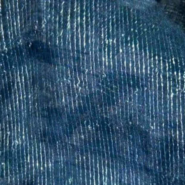 organza bleu fils lurex métal