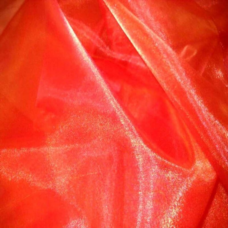 organza orange reflets rouge en 2.90m organza orange reflets rouge
