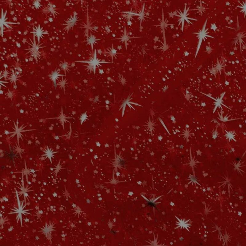 organza rouge imprime etoile du berger7 organza rouge imprimé étoile du berger 50m