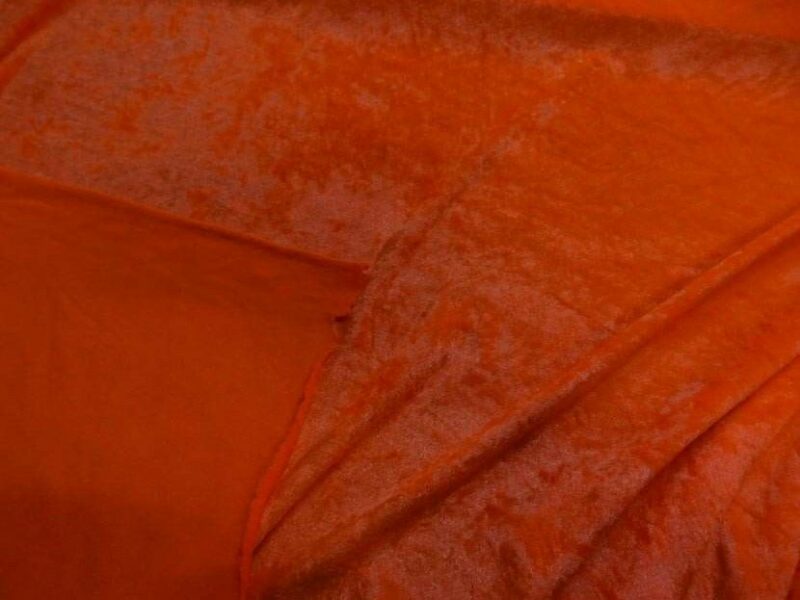 panne de velours orange fluo