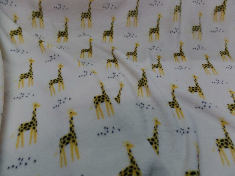 polaire doudou blanc casse imprime enfant motifs girafe3 polaire doudou blanc cassé imprimé enfant motifs girafe