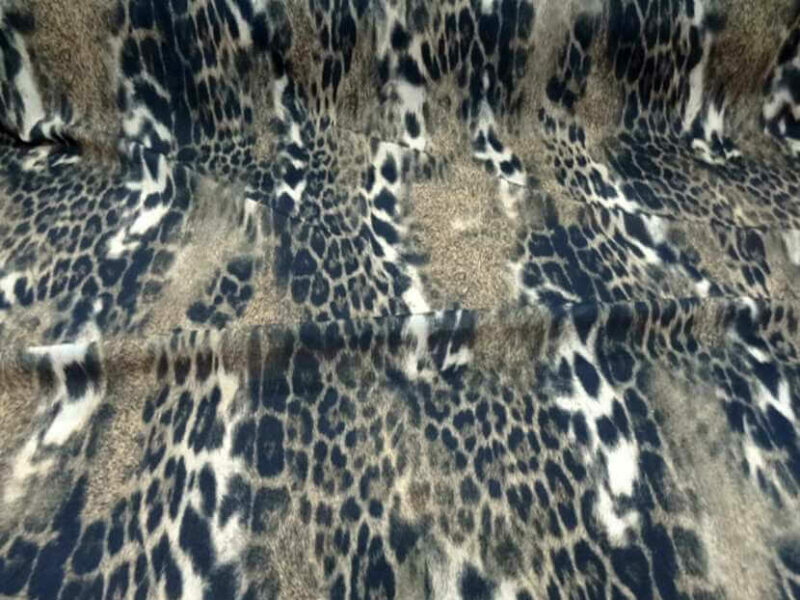 Résille lycra imprimé léopard