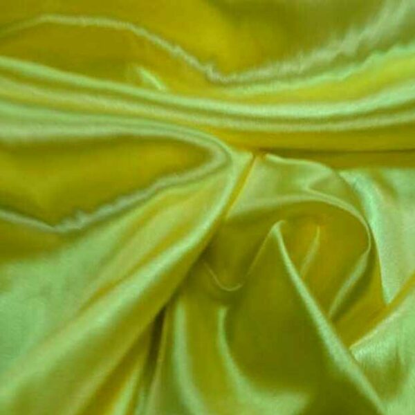 satin polyester jaune