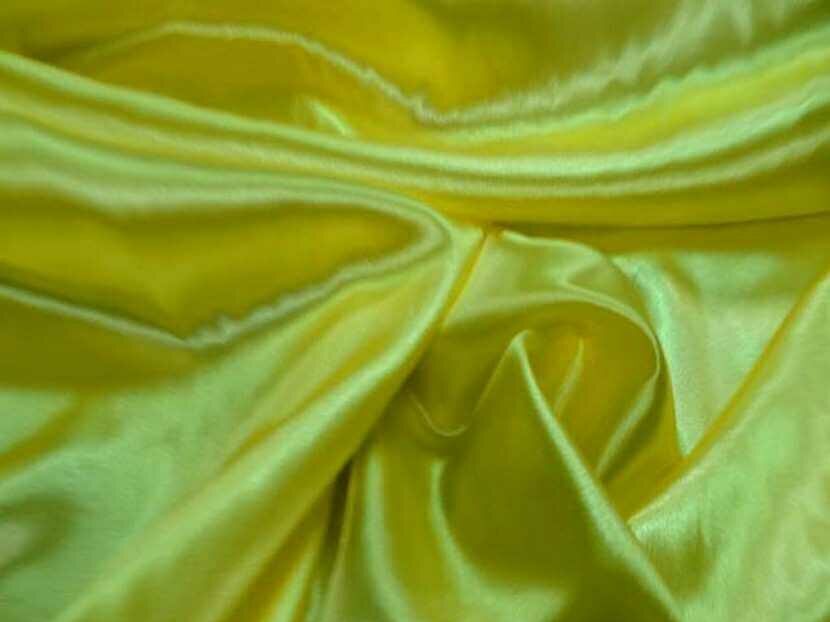 satin polyester jaune