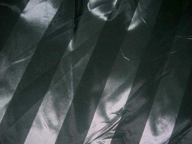 taffetas raye noir et gris metal7 1 e1700062843358 Taffetas rayé noir et gris métal