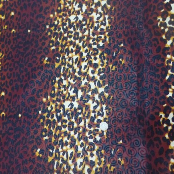 Tissu coton Wax motifs léopard