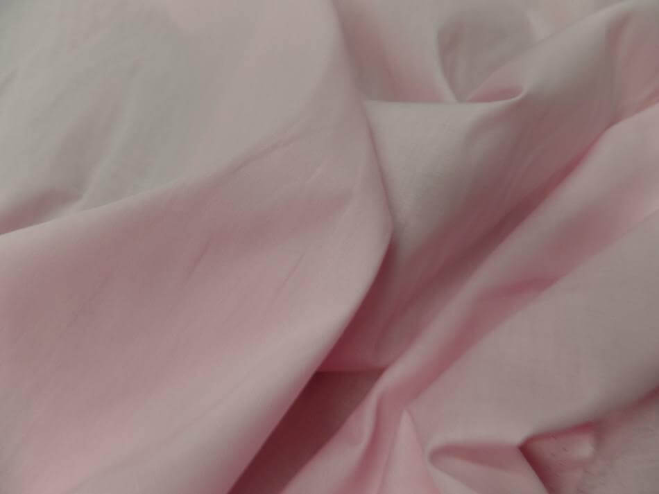 popeline coton rose clair