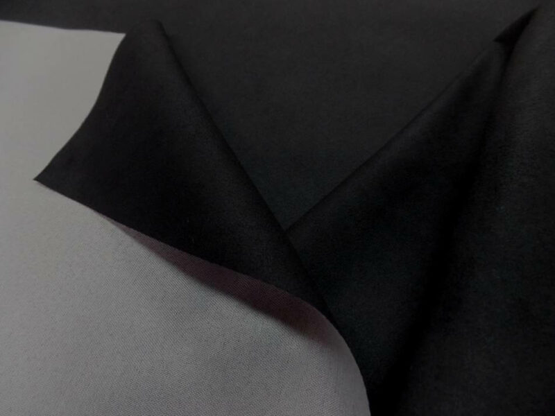 tissu style alcantara imitation daim noir