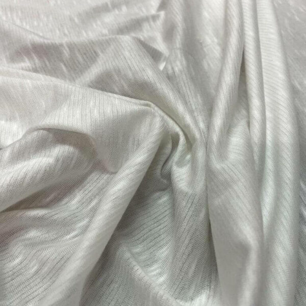 Jersey fin blanc cassé