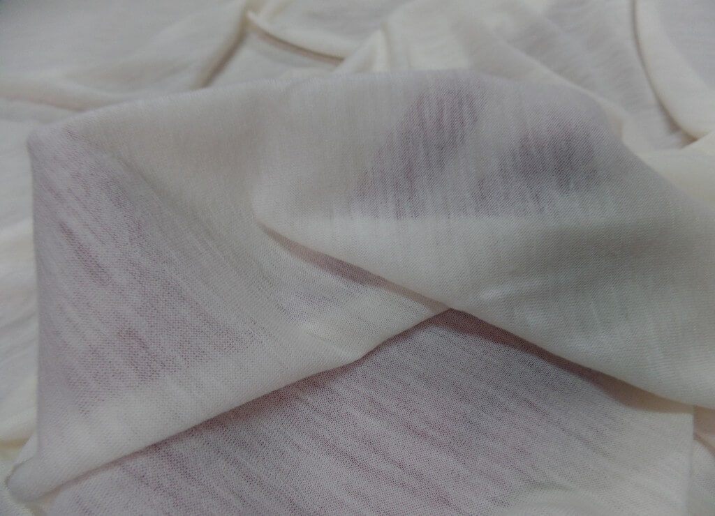 Jersey fin coton laine