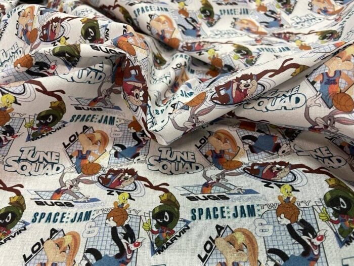 Coton imprime Space Jam 0