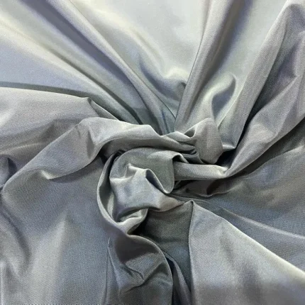Taffetas Changeant Gris Reflets Bleus