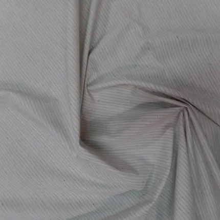 coton fin lycra gris clair a rayures blanches