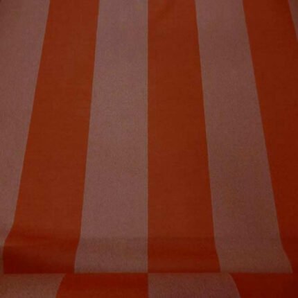 drap de laine 100% rayé orange chiné