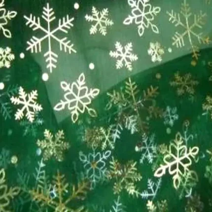 organza vert fonce petits flocons or et argent6 e1711522062278