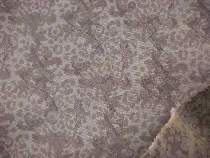 tissu coton damasse ton beige grismm