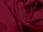 Coupon Crêpe Polyester Rouge
