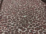Velours Dévoré Motifs Léopard