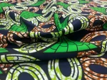 super Wax vert noir Brazzaville
