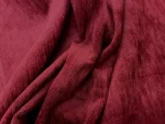 Tissu Velours double-face bordeaux et doré