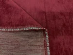 Tissu Velours double-face bordeaux et doré