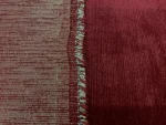 Velours double-face bordeaux et doré
