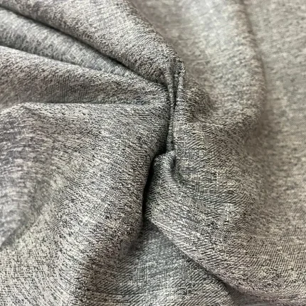 Toile d'Ameublement Faux Uni Gris