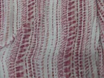 Voilage Blanc et rose Aspect Coton Plombé – Largeur 3 m