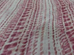 Voilage Blanc et rose Aspect Coton Plombé – Largeur 3 m