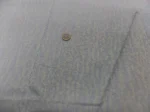 Coupon de coton damassé bleu et écru 1 m sur 1.45 m de large