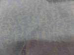 Coupon de coton damassé bleu et écru 1 m sur 1.45 m de large