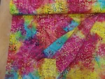 Coton Batik Tie & Dye – Motifs Floraux Répétitifs Double Face