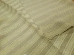 Coupon 1.10 m de Tissu à Rayures Naturelles Velours Plissé Doré
