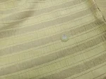Coupon 1.10 m de Tissu à Rayures Naturelles Velours Plissé Doré