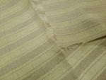 Coupon 1.10 m de Tissu à Rayures Naturelles Velours Plissé Doré