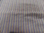 Coupon de Jersey Coton Blanc - Fines Rayures Lavande & Orange